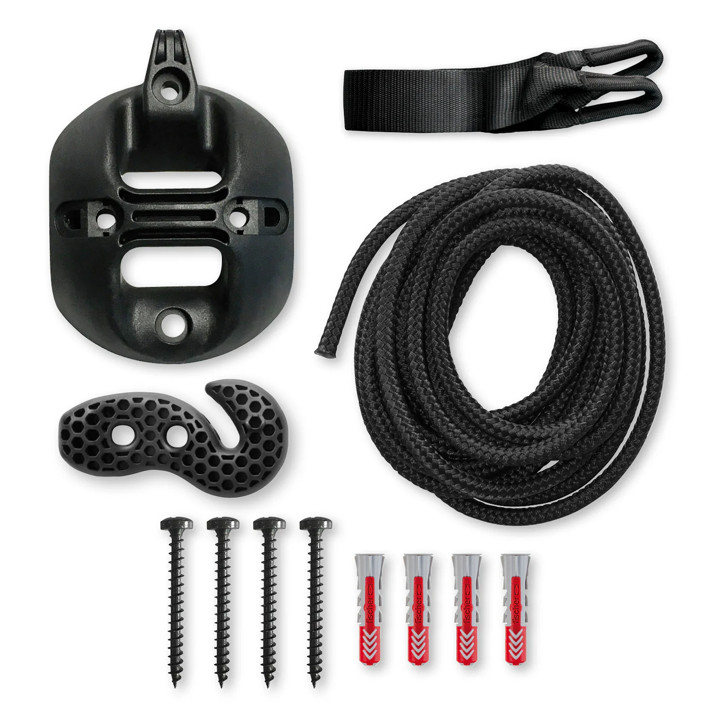 FlexMount 1point Black – Universelle Befestigung für Hängesessel (1-Punkt) - Image 3
