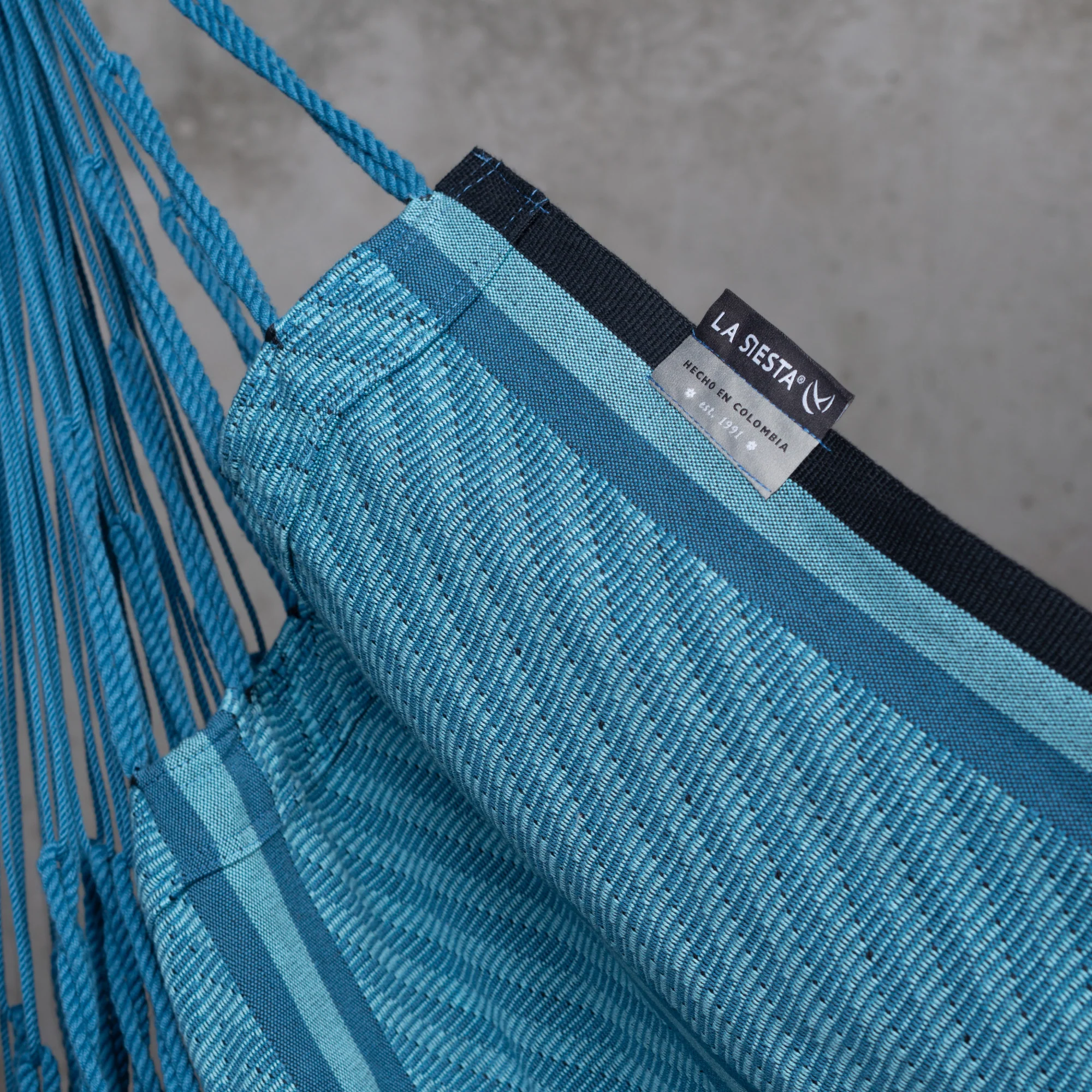 Habana Blue Zebra - Hängesessel Comfort aus Bio-Baumwolle - Image 3