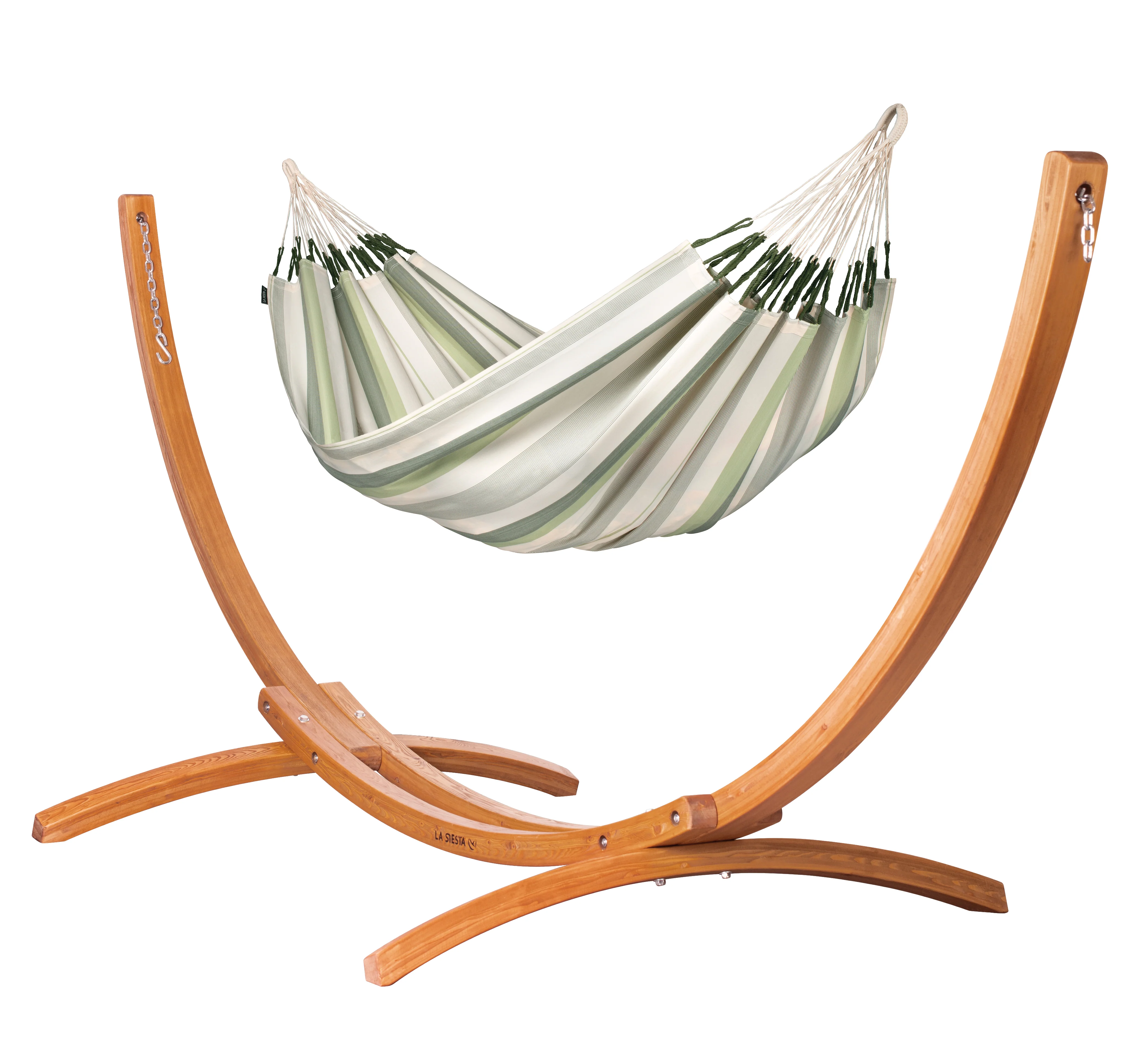 Maera Organic - Hängematte aus Bio-Baumwolle mit Gestell aus FSC®-zertifiziertem Eukalyptus - Image 4