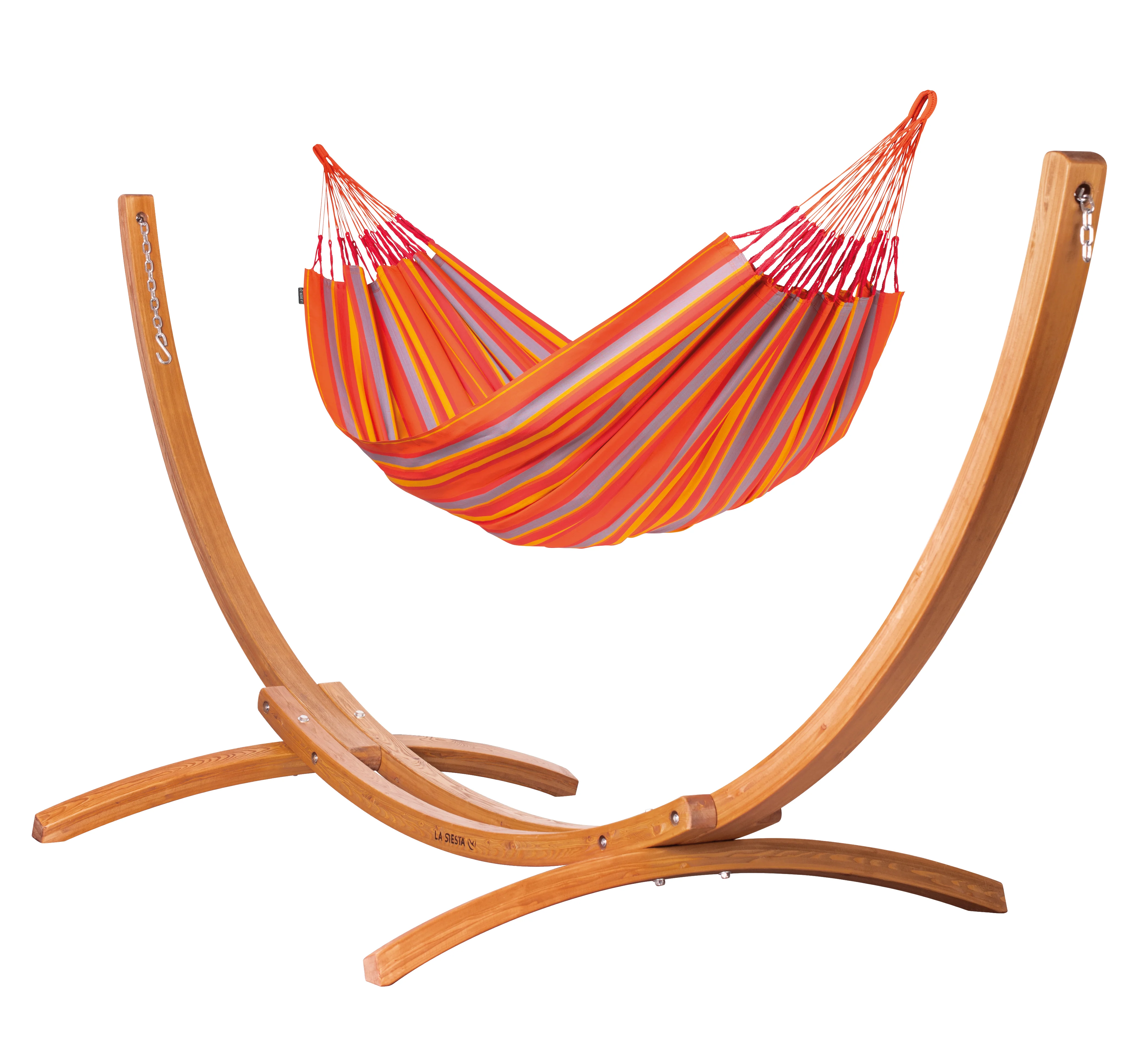 Maera Outdoor Toucan - King Size Hängematte Outdoor mit Gestell aus FSC®-zertifiziertem Eukalyptus