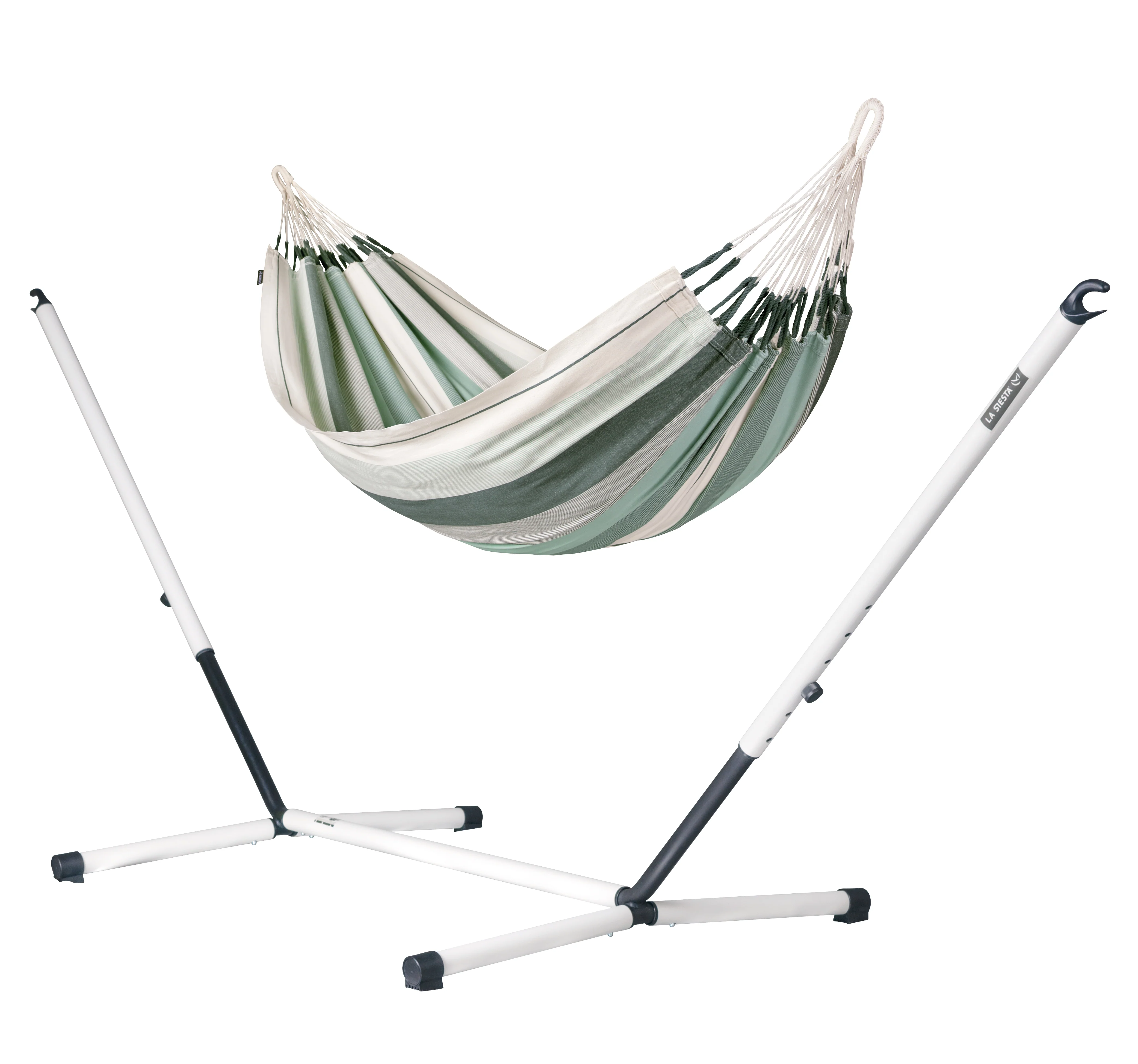 Nautico Outdoor Cool Grey Cedar - King Size Hängematte Outdoor mit Gestell aus verzinktem Stahl
